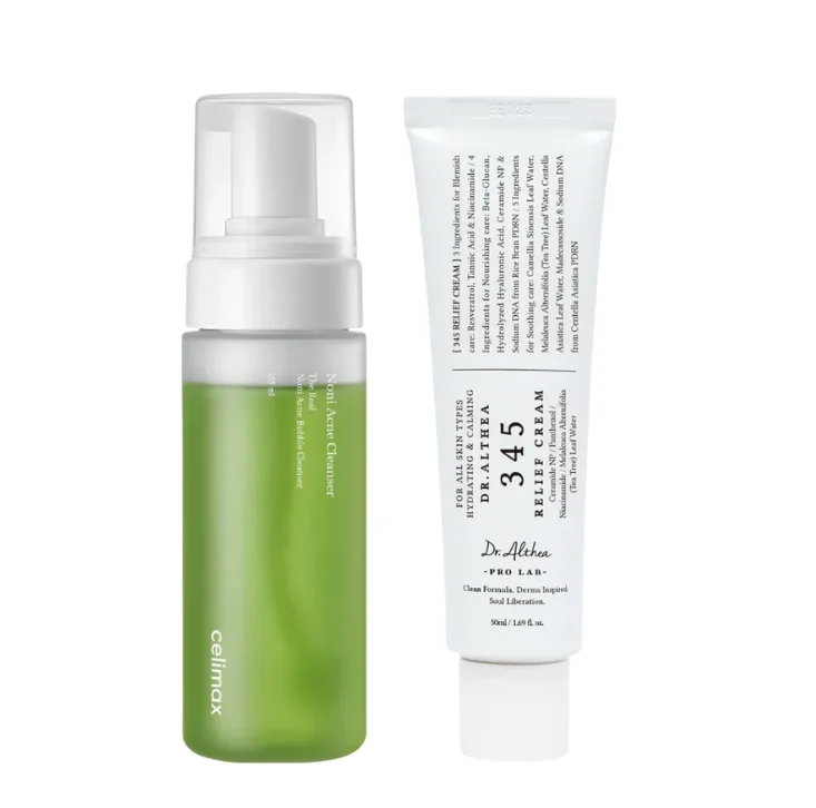 Noni Bubble Cleanser & 345 Relief Cream Duo